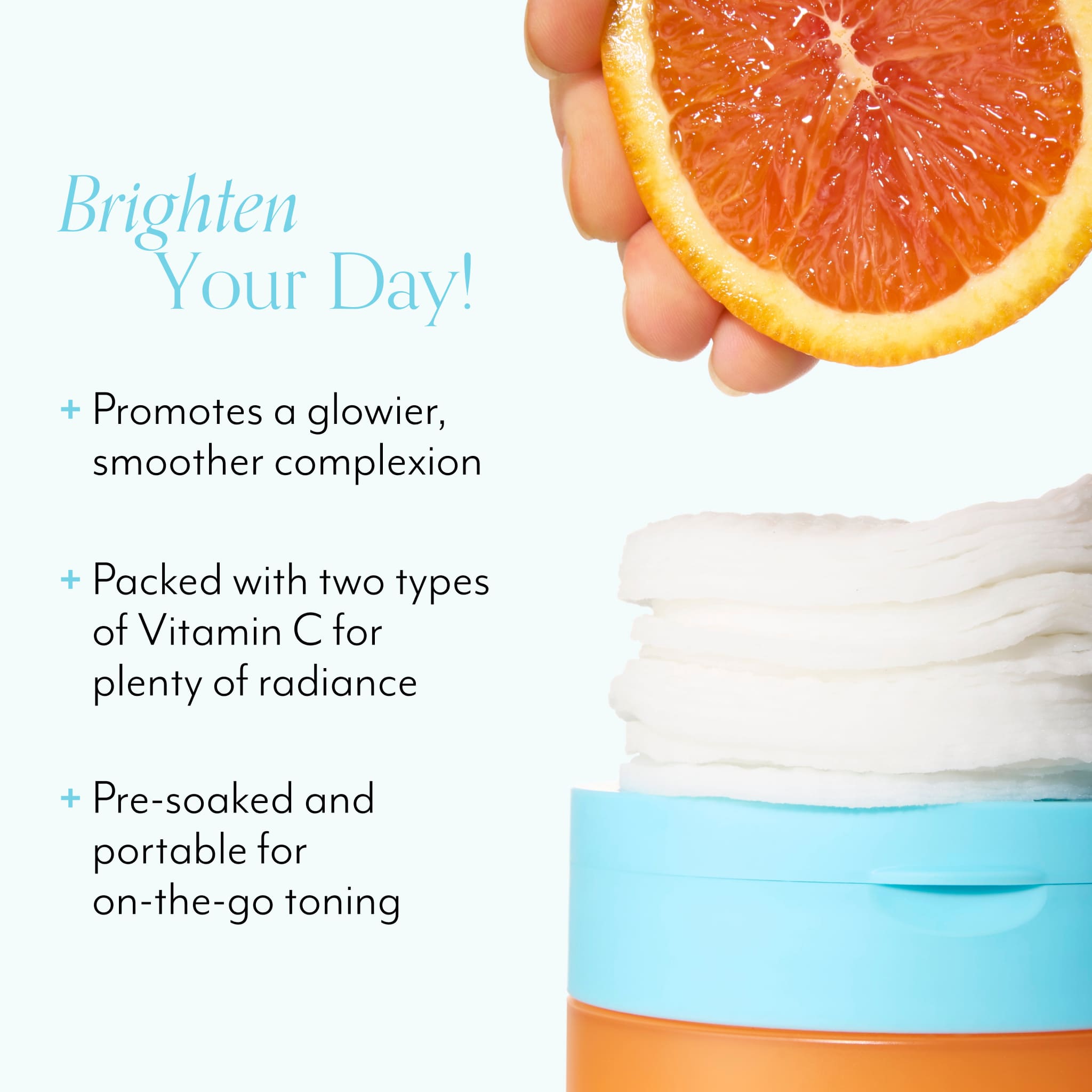 Bright Idea Brightening Toner Pads with Vitamin C - Image 2