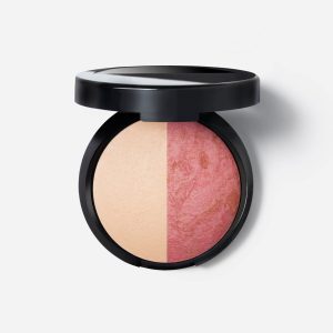 Baked Blush-n-Highlight Split. Pink Buttercream/ French Vanilla