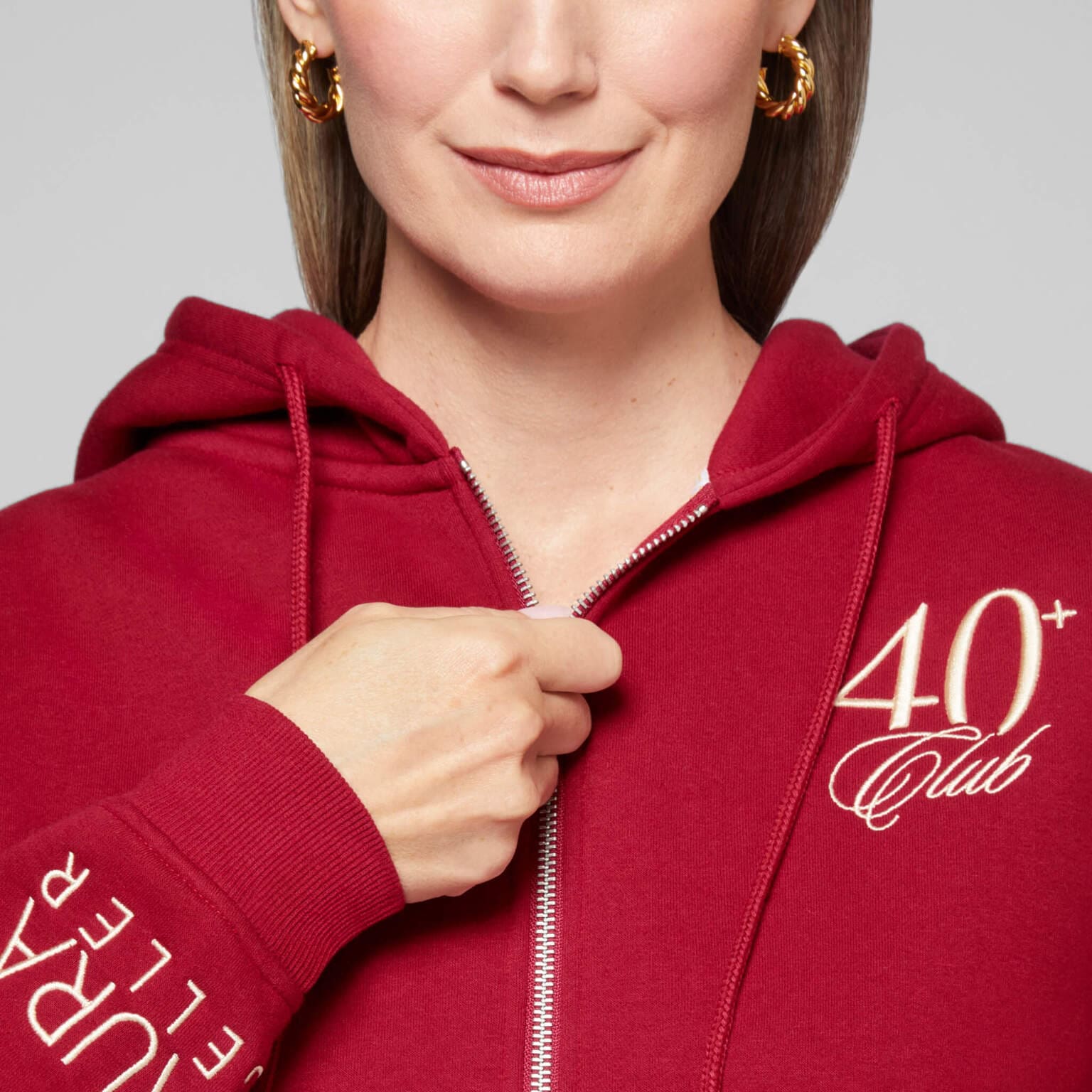 The 40+ Club Zip-Up Sweatshirt - Image 3